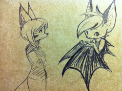 madebymoko:  Random furry doodles at work. Trying to get back