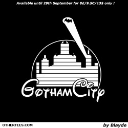 othertees:  “Gotham City” by Blayde is now available until
