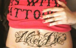 pariciabee:  my stomach tattoo.. and by far one of my favorites