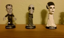 These movie monster statues were given to me by a coworker. They’re
