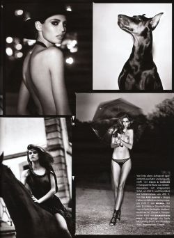 Vogue Germany Feb 2010 | Bianca Balti by Vincent Peters