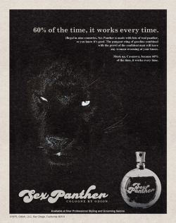 I think the understated semi-winking panther are what sells this