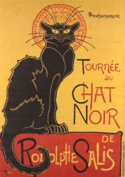 Theophile Steinlen, La tournée du Chat Noir avec Rodolphe Salis,