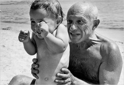 inside-the-occupants:  Picasso and his son Claude 