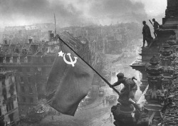 picturesofwar:  This day in history: A flag of the Soviet Union