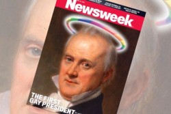 anticapitalist:  Our real first gay president The new issue of Newsweek features