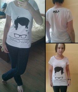 This is my handmade Pulp t-shirt, yes, really, I drew it myself