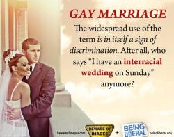 atheistoverdose:  Discrimination of gay marriage… follow for