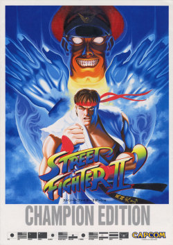 gameandgraphics:  Capcom arcade flyers: Street Fighter II, 1991.Street