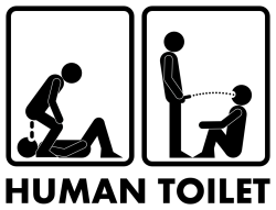 slavedix:  blueprint666:  homosigns:  Human toilet  Yeah ;) 