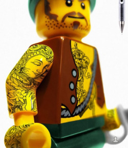 cadillaczac:  such a great idea  When legos have better tattoo