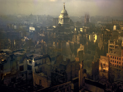 London after a German air raid, 1940.