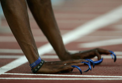 wgsncolourarchive:  Gail Dever’s nails at the 100 meter