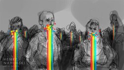puke rainbows, zombie style.