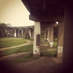 Metropolis #metro #highway #pilars #photography (Taken with Instagram)