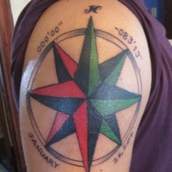 Shellback tattoo #shellback #tattoo #nautical #star #nauticalstar
