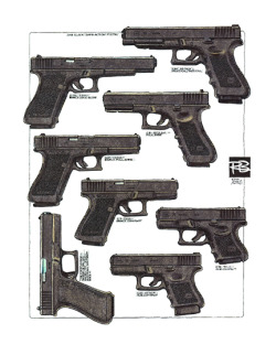 A collage of Glocks. From what I’ve heard and read, anything