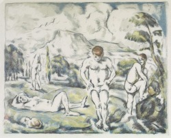 blastedheath:  Paul Cézanne (French, 1839-1906), Les Baigneurs
