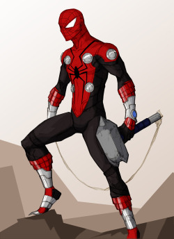 with-greatpower:  mighty spider-man by ~samuraiblack 