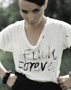 that80skidofyor:  fuck forever. worn by noomi rapace 
