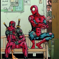 #deadpool #spiderman #marvel #marvelcomics (Taken with Instagram)