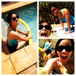 #pools with @cynthiasdfghjkl #postgym #me ice dunk!! (Taken with