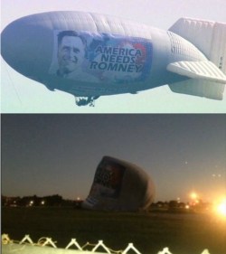 thedailywhat:  Romney Blimp Crahs-And-Burn of the Day: You can’t