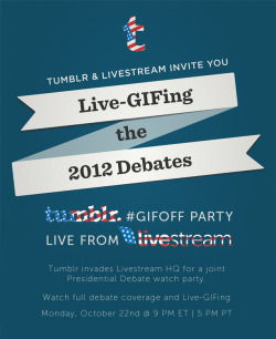 Live-GIFing the Presidential Debate - on Livestream.com
