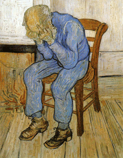 movingthestill:  Title: Vincent van Gogh - Old Man in Sorrow