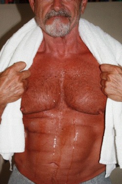 londonboy45:  I love it when Gramps let’s me lick the sweat.