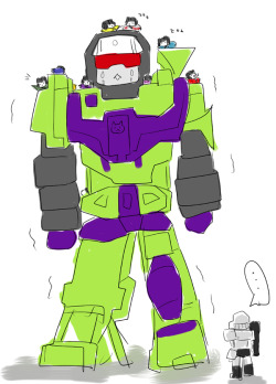 What if Seeker birdies are attracted to giant Transformers and