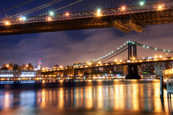goldrulestheworld:  Bridges to the Empire State by DPGold Photos