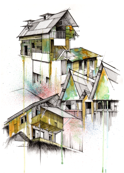 drawingarchitecture:  San Cipriano Kyle Henderson  Dreaming of