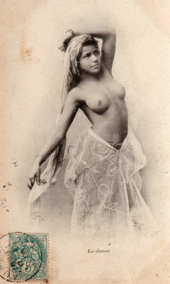 les-sources-du-nil:  Jean Geiser (1848-1923)  La Danse, French Postcard, Algeria, 1880-1900  