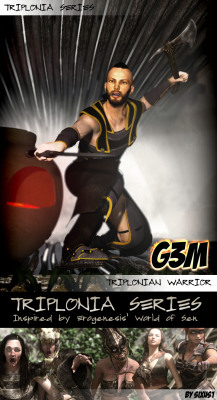 New in stores!!  To  be a Warrior is a rite of passage for a select few. The strongest and  bravest are selected to be Warriors. Those few are entrusted to keep the  peace, protect and defend all threats to the clan.  Supported in Daz Studio 4.8  with
