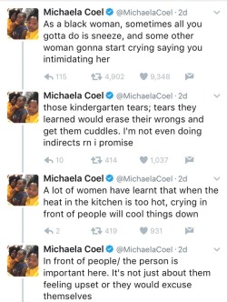 abbiehollowdays:  theunlonelyloner: blipsterinsverige:  therealwineaunty:  okayysophia:  Michaela Coel on Twitter  GON HEAD SIS   I love her even more now.    Thanks for posting the whole thread!