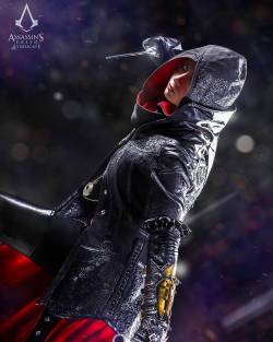 theicewarrior13:  “A true master of stealth can blend into any environment. If I remain still, my enemies will have no idea I’m about to strike.” ~ Evie Frye (Assassin’s Creed Syndicate)  Credit to Shinkarchuk on deviantart  #fanmade #cosplay