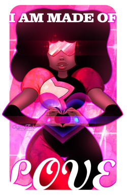 artofcarmen:Garnet print done for Emerald City ComicCon.♥ Available as a print and T-shirt here! ♥Pearl, Amethyst and Steven (and others!) will be getting some love from me soon too!————————————————————————————DeviantArt