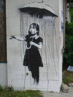 poignantmoments:   asylum-art:  Banksy, the