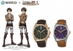 snkmerchandise:  News: Seiko NextAge Co.’s WIRED  x Shingeki no Kyojin Limited Edition Signature Watches Original Release Date: September 9th, 2016Pre-Order Date: July 3rd, 2016Retail Prices:   23,000 yen (Levi Signature Model, No. AGAT712) &amp;
