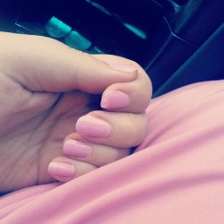 It&rsquo;s a good day when my nails match my outfit perfectly. #SWAK #pinknails #pinkdress