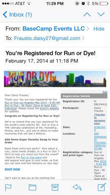 Registered! Hit me up for the link 2 join the “Bunz On The Run” the more the merrier 😃