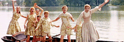 thatwetshirt:  Kym Karath (Gretl) couldn’t swim, so the original idea was to get Julie Andrews to catch her when the boat tips up and they all fall in the water. However, during the second take the boat toppled over so that Andrews fell to one side