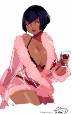 dragonsinmysky:  I want one of those fancy bathrobes so I can feel like one of those real housewives of Orange County or somethin’.   Another interruption because GOD DAMN this has to be the THICKEST Ekiza I have ever fucking seen. I dropped my gob