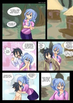 rainladyjuvia:Gruvia Week Day 1 HairSorry the text is so small and awkward, I changed the dialogue so many times. 
