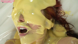 messy-angels:  Custard facial 1/… March Video Update on Messy Angel 