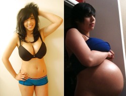 preggogirl:  Another before and after 
