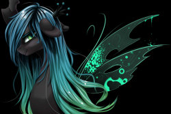 ponified:  Queen Chrysalis by Santagiera  