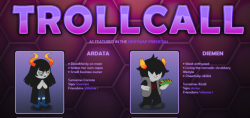homestuck-info: homestuck-info: The Troll Call website has updated, featuring a whole new look that puts emphasis on the Friendsim volumes  A fair bit of new lore is here, such as Marvus and Ardata ‘s signs, Elwurds various fake names, and some small