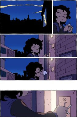 tally-art:  octopuspiecomic:  This update was drawn collaboratively by me and Mike Holmes! Valerie colored the whole beast. And Gisele did the flats! It’s a real honor working with these folks. yeah I know… long  So beautiful!! *___* 